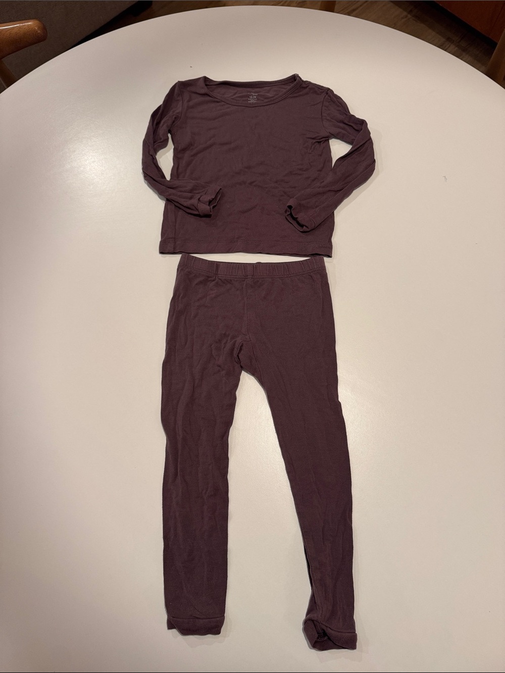 Kyte BABY Plum Long Sleeve Pajama Set - Dark Plum